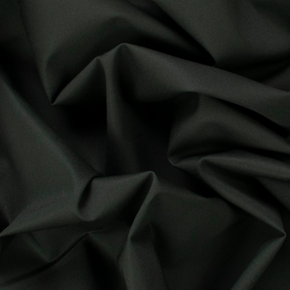 Premium Japanese Stretch Cotton Suiting - Black 130cm