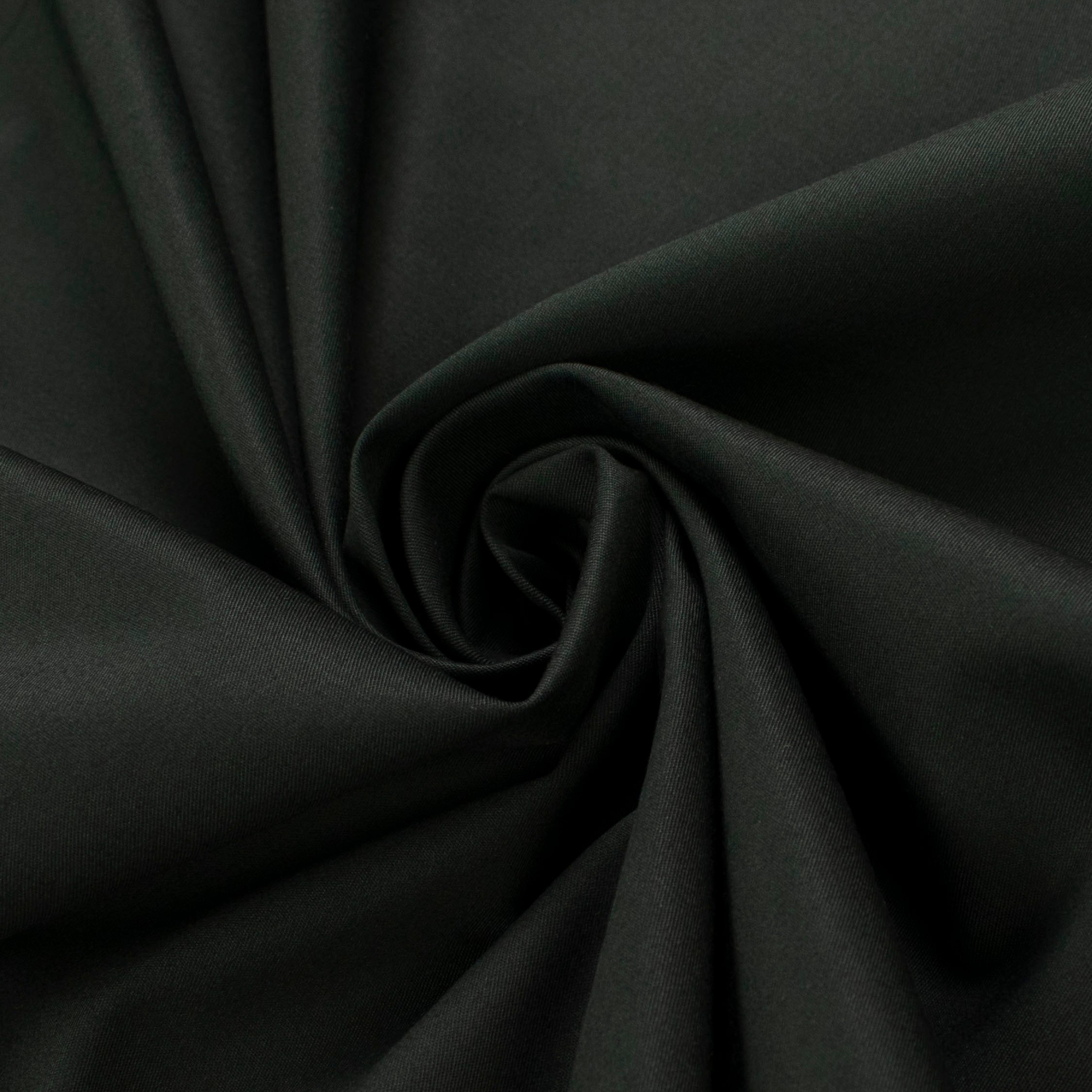 Premium Japanese Stretch Cotton Suiting - Black 130cm