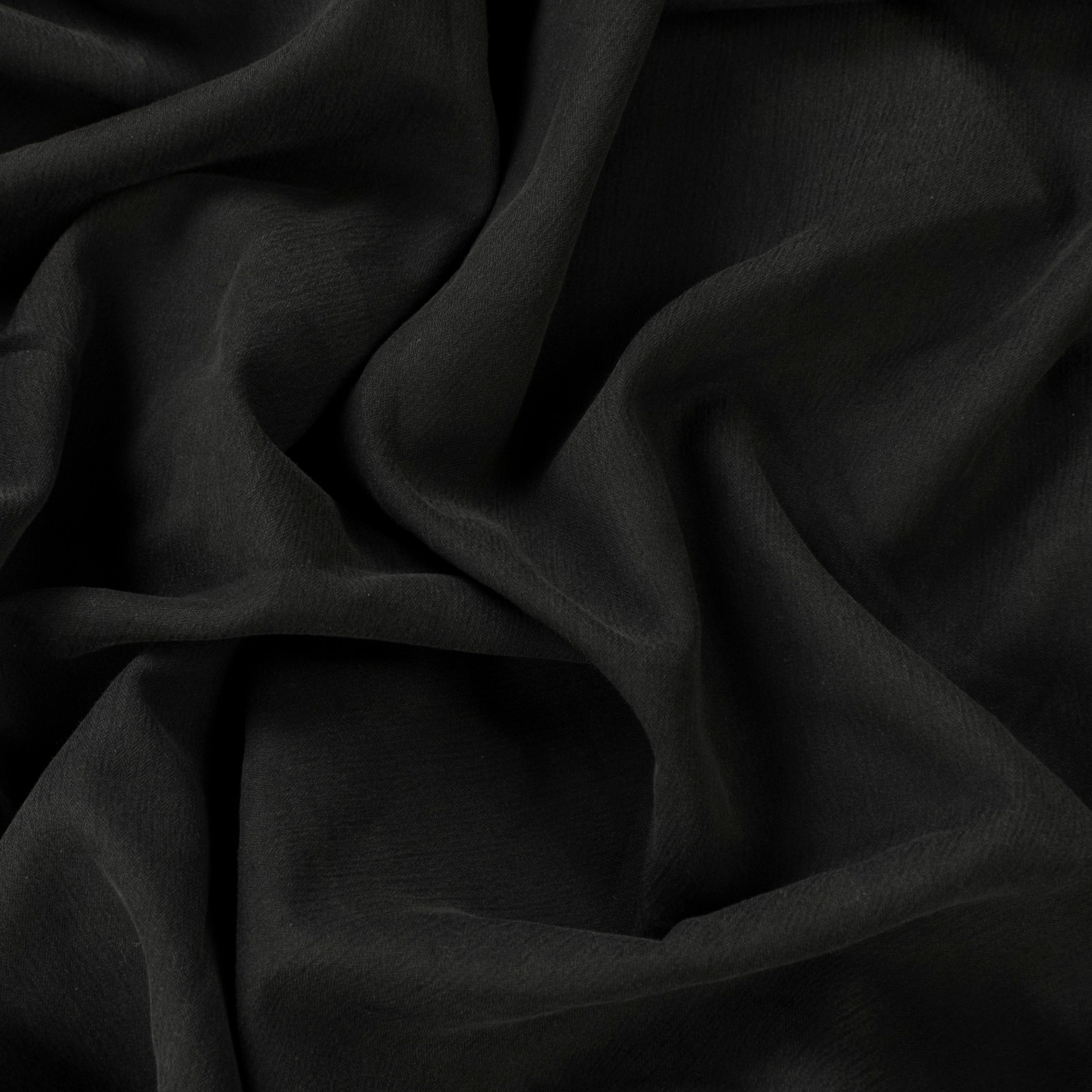 Black Japanese Nikkei Wool Blend Suiting - Design 40524