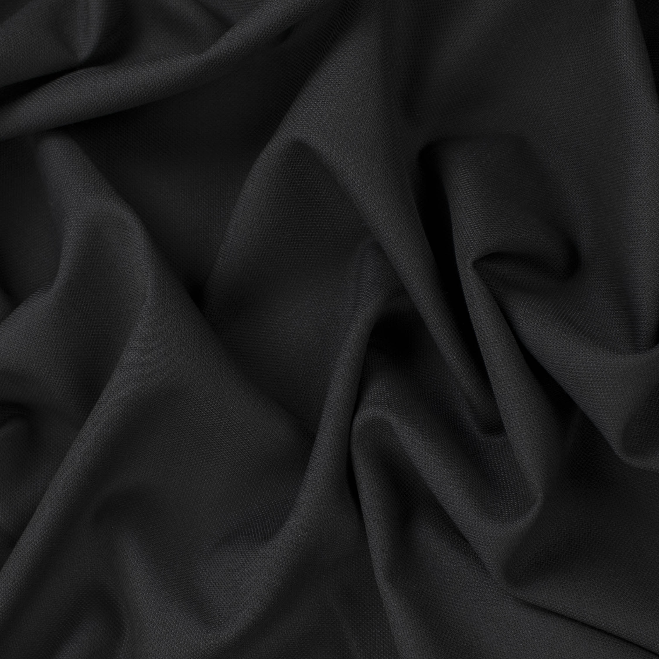 Black Japanese Nikkei Wool Blend Suiting - Design 40561