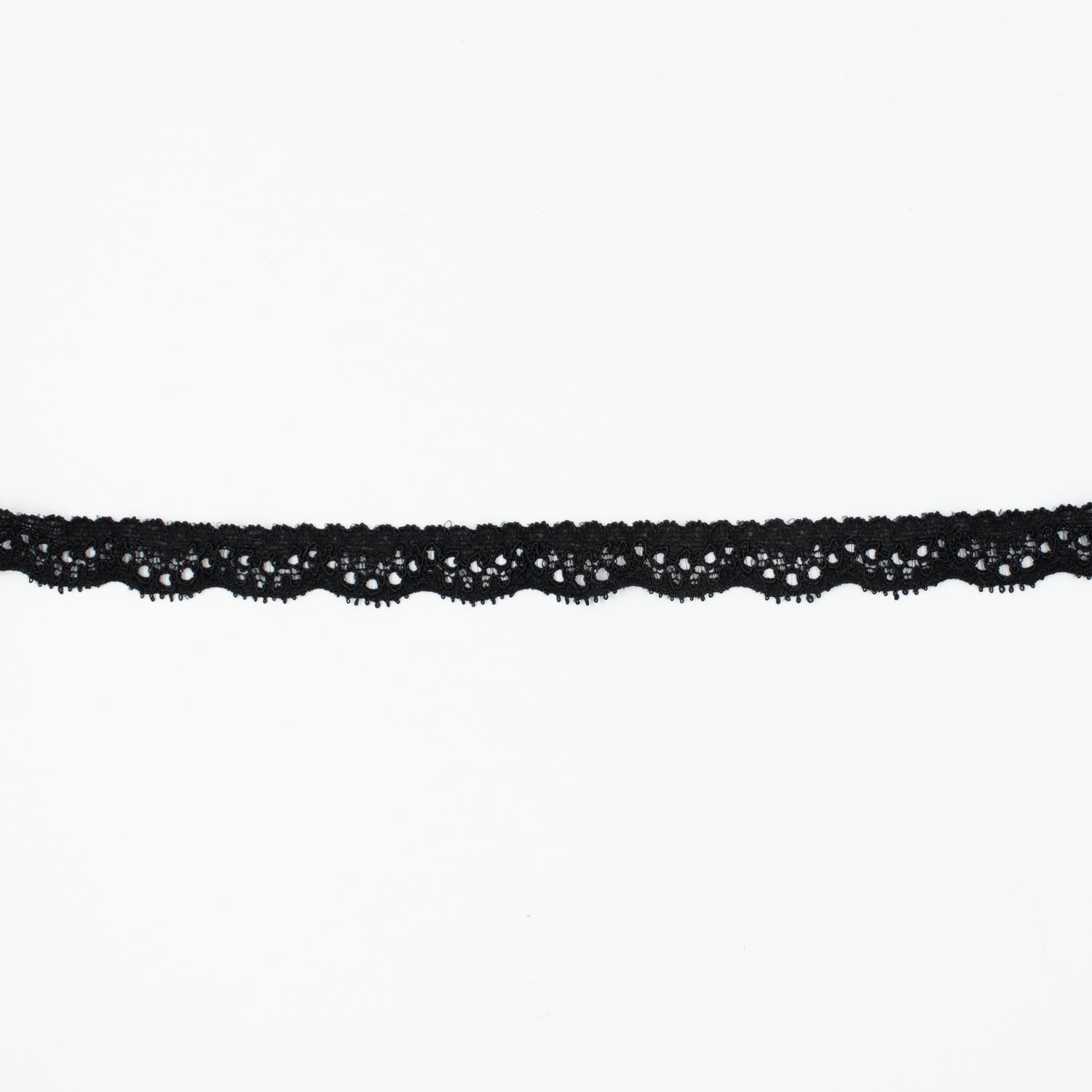 Stretch Lace Trim 15mm Black