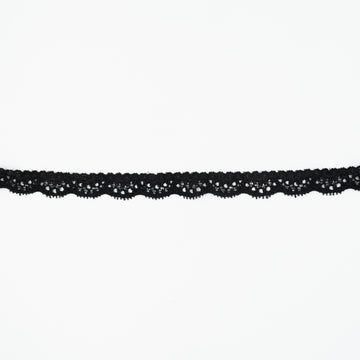 Stretch Lace Trim 15mm Black