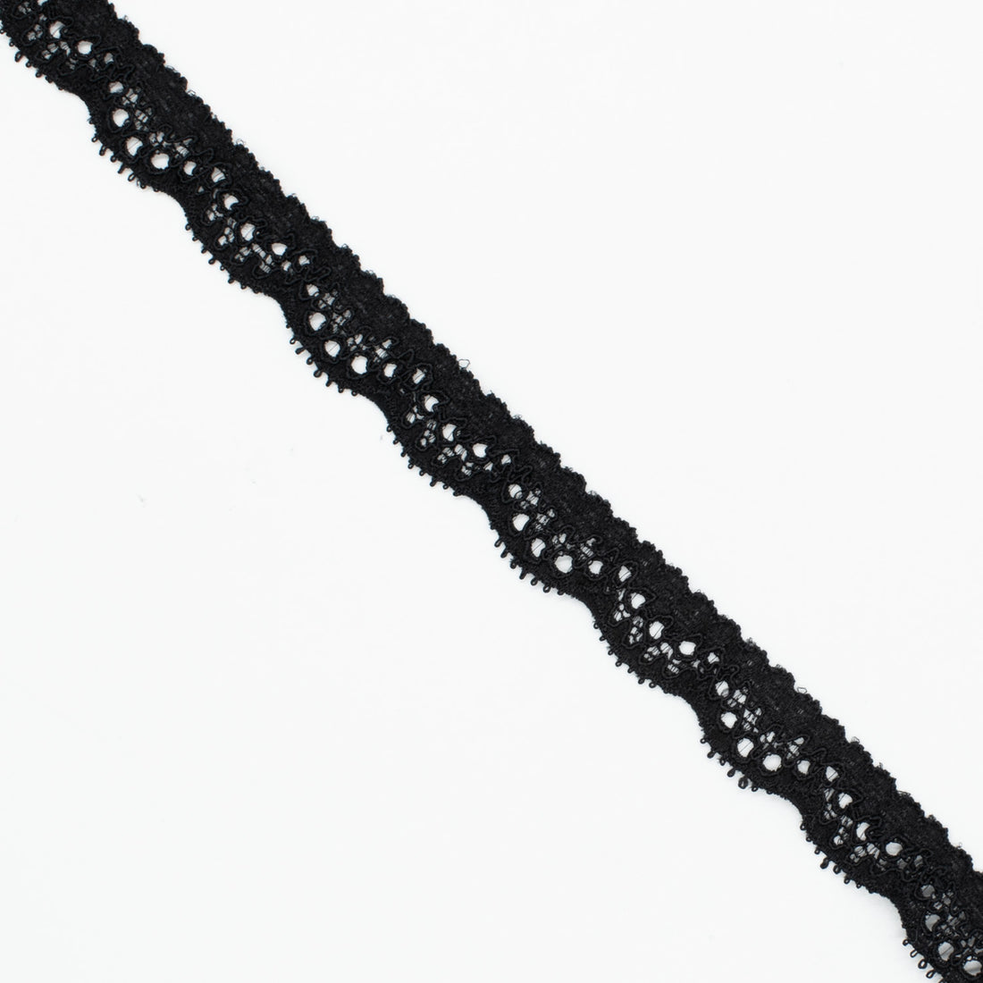 Stretch Lace Trim 15mm Black