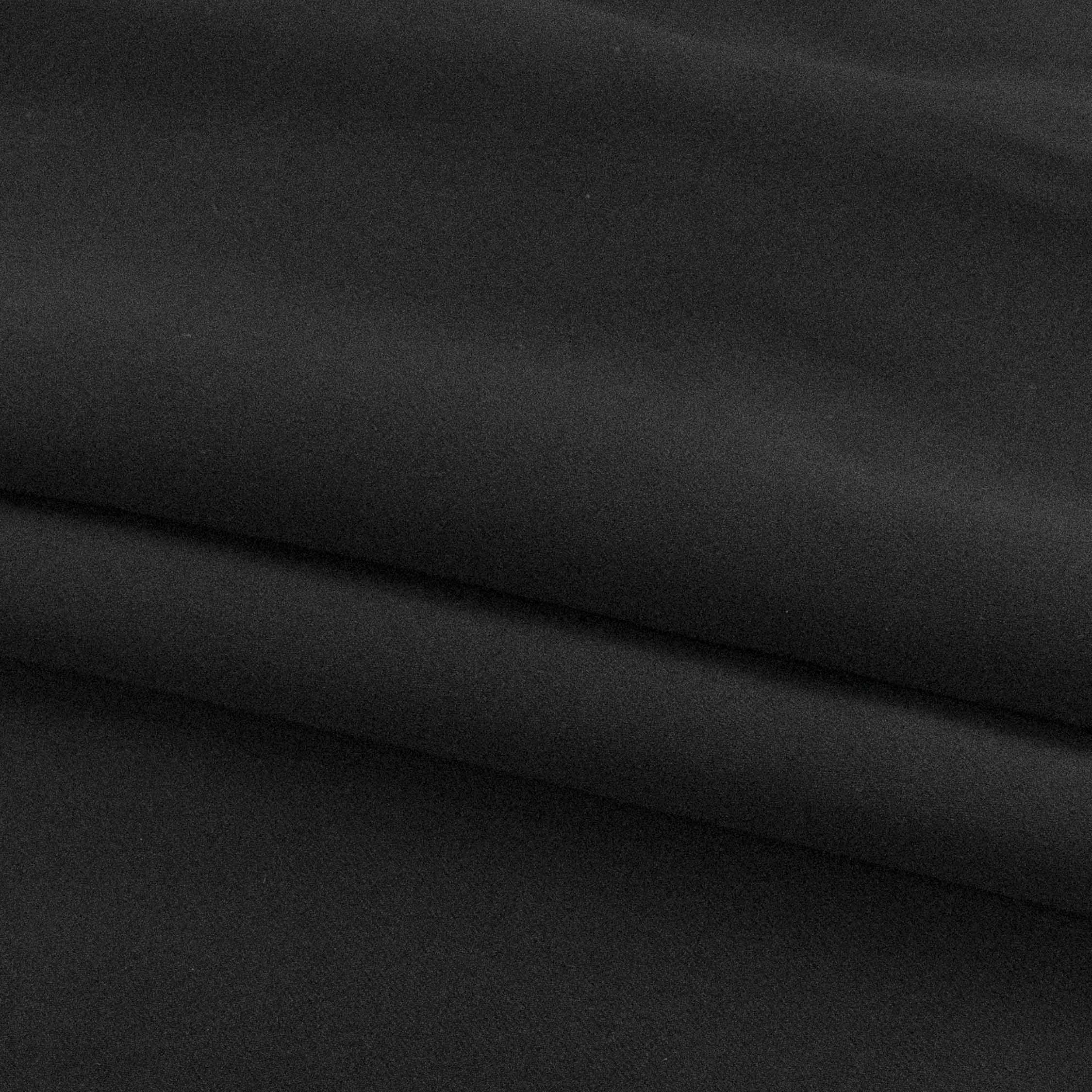 Jet Black "Noir" Blackout Ring Top Ready to Hang Eyelet Curtains