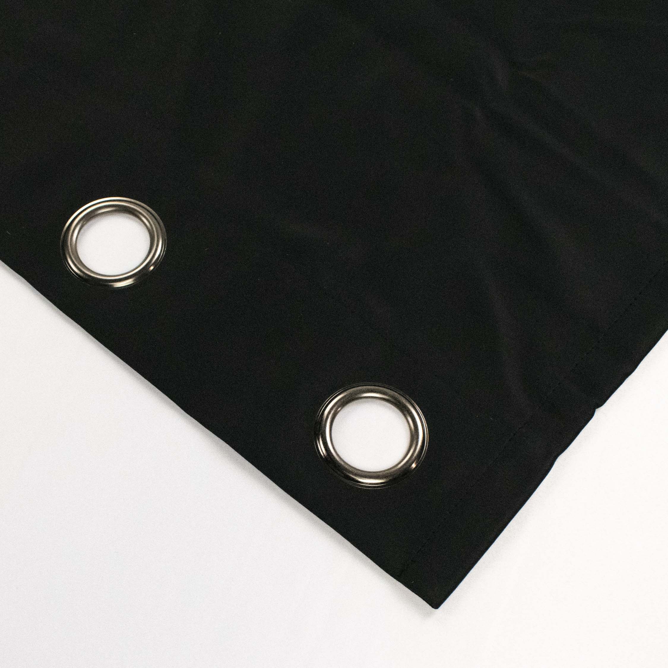Stage Curtains - Jet Black Black Ready to Hang Blackout Eyelet Curtains
