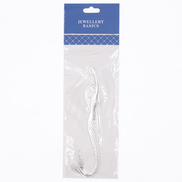 Book Mark Mermaid 120mm Bright Silver 1pc
