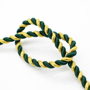 Simplicity Bottle Green and Gold Twisted Cord 10mm