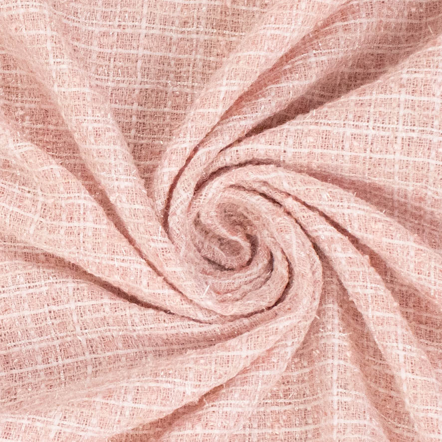Boucle Tweed Suiting Design H181 Col-1 Pink
