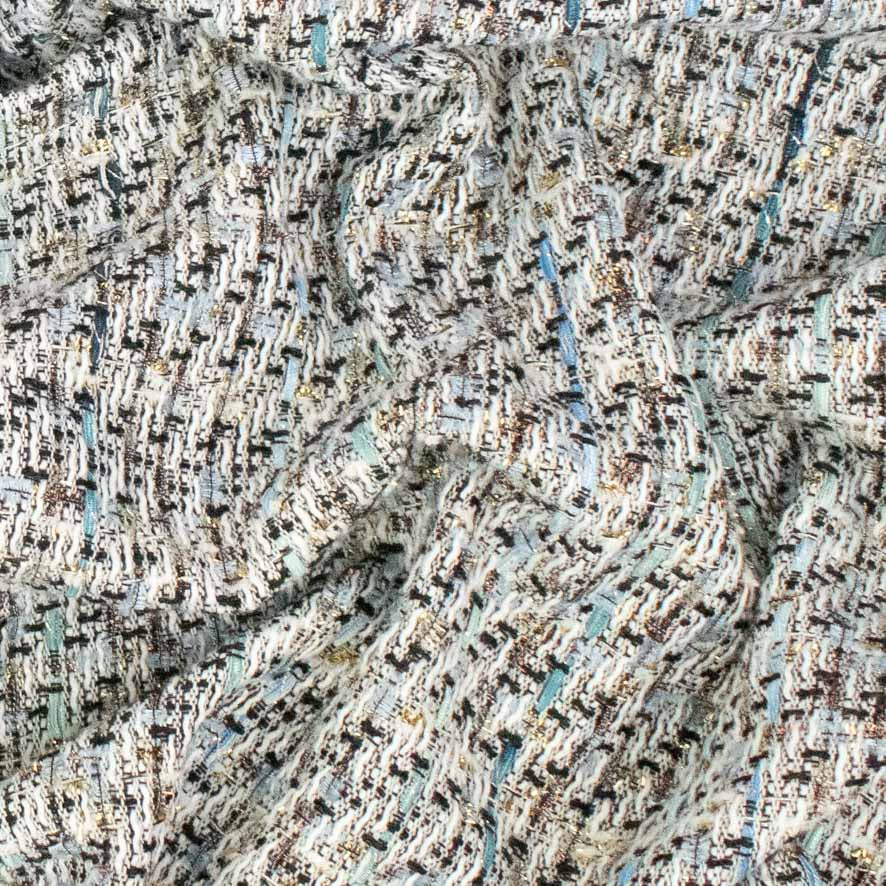 Boucle Tweed Suiting Design H250 Col-1 White