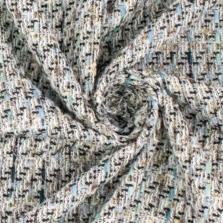 Boucle Tweed Suiting Design H250 Col-1 White