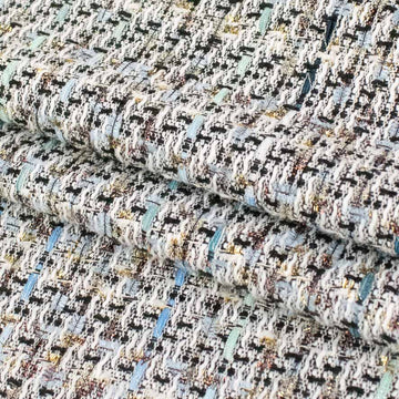 Boucle Tweed Suiting Design H250 Col-1 White