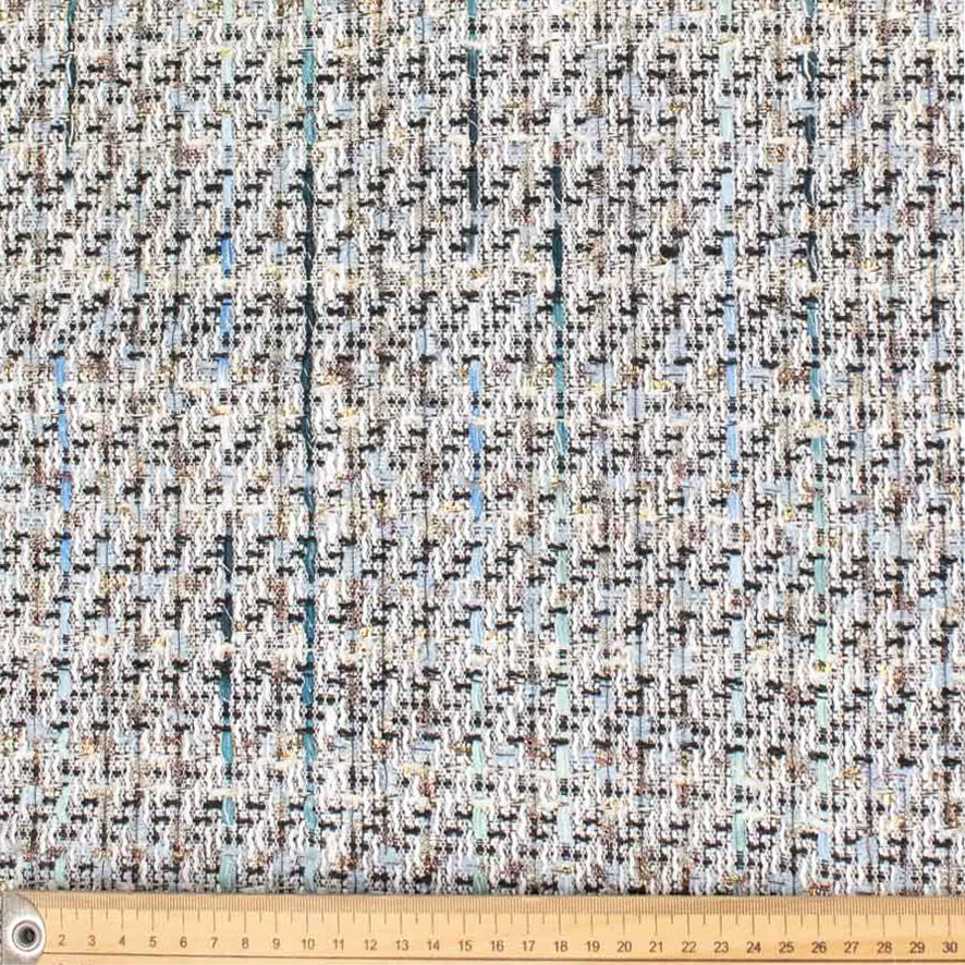 Boucle Tweed Suiting Design H250 Col-1 White