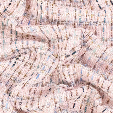 Boucle Tweed Suiting Design H250 Col-2 Pink