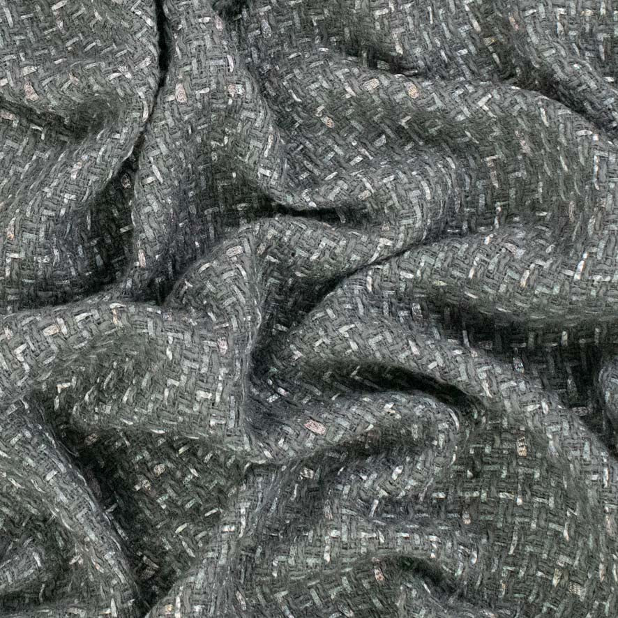Boucle Tweed Suiting Design H252 Col-4 Grey