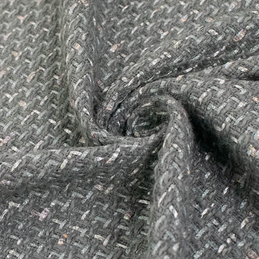 Boucle Tweed Suiting Design H252 Col-4 Grey