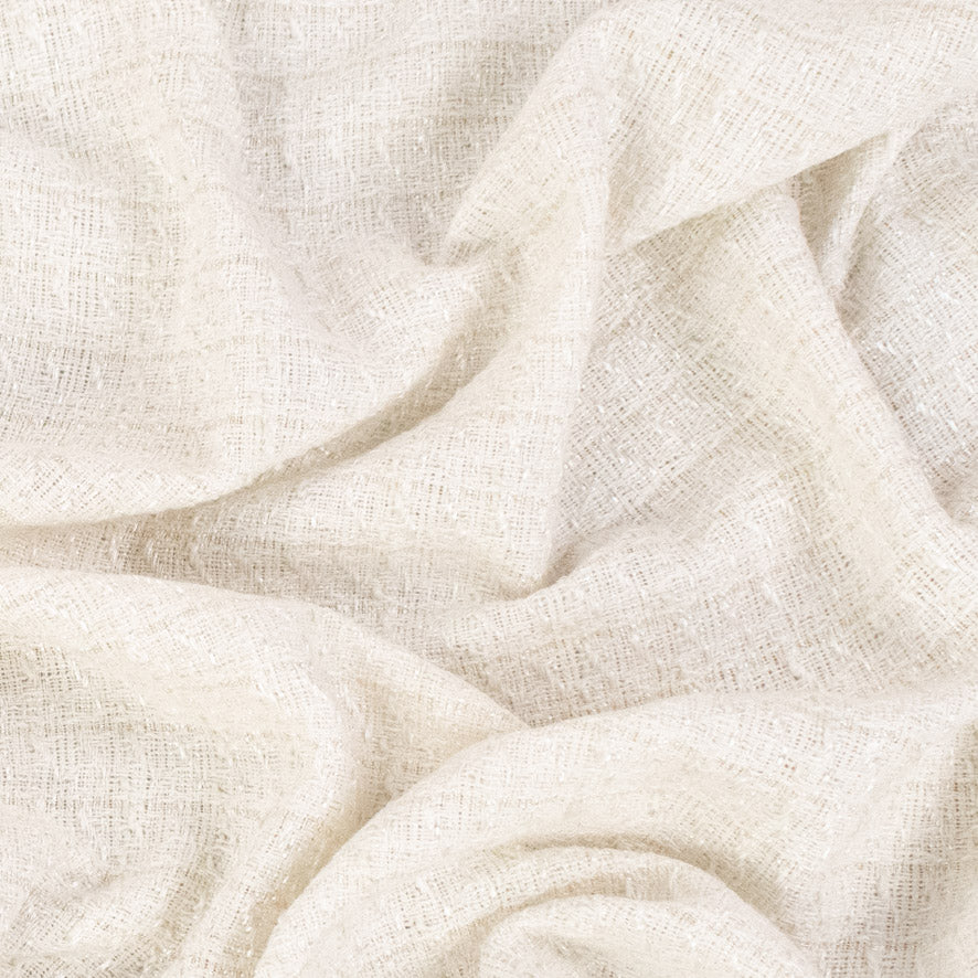 Boucle Tweed Suiting Design H36 Col-1 White