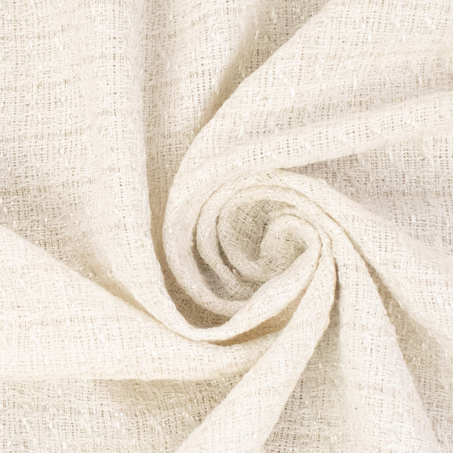 Boucle Tweed Suiting Design H36 Col-1 White