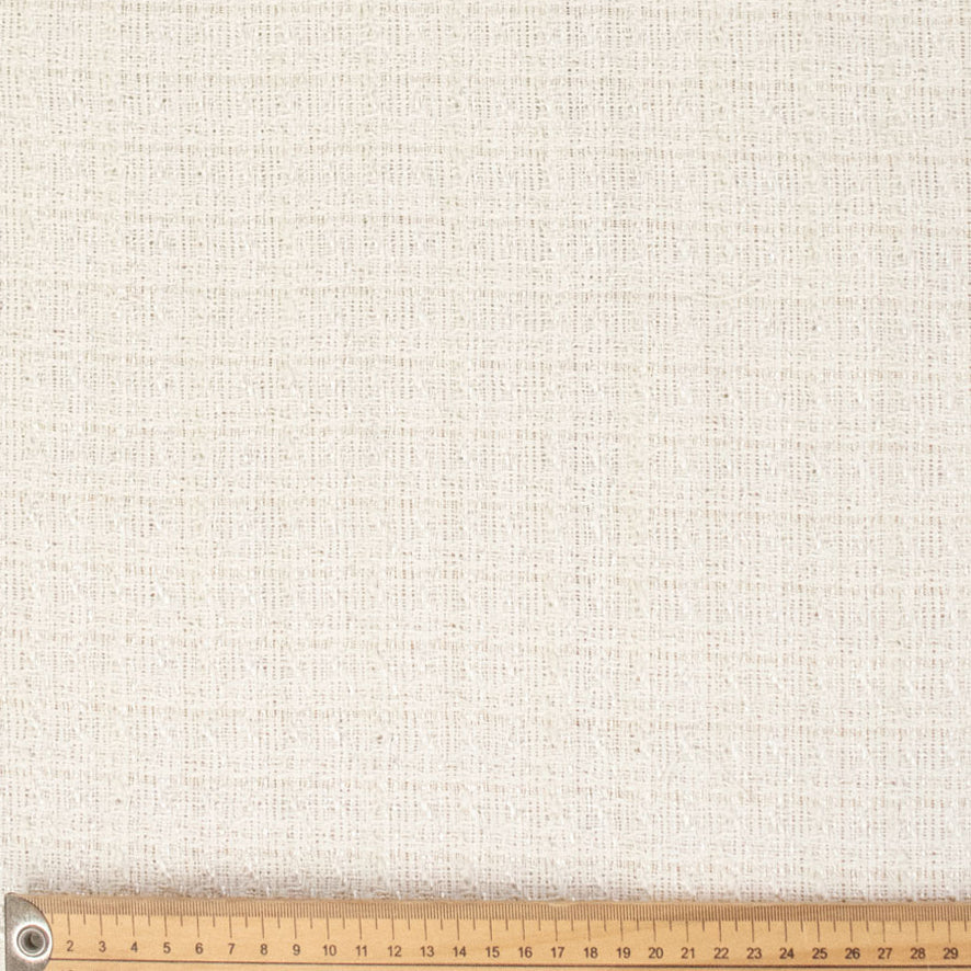 Boucle Tweed Suiting Design H36 Col-1 White