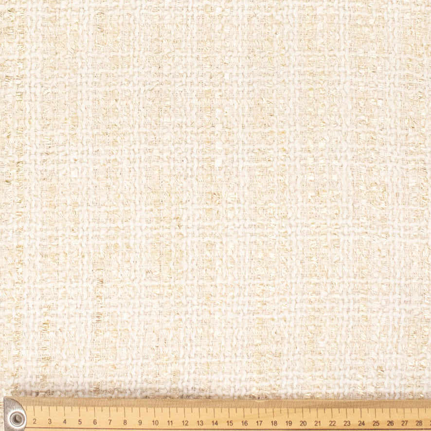 Boucle Tweed Suiting Design H70 Col-1 White