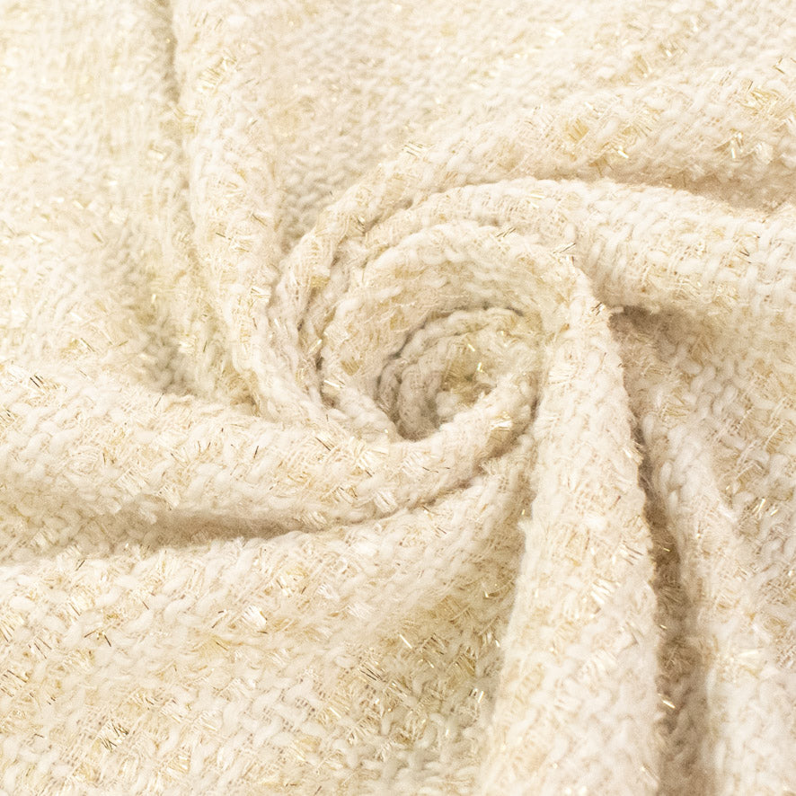 Boucle Tweed Suiting Design H70 Col-1 White