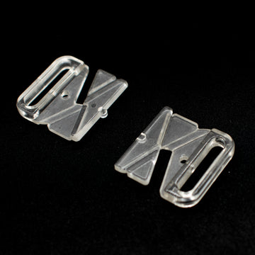 Clear Plastic Bikini Clips Bra Swim Buckle Clasp 24mm