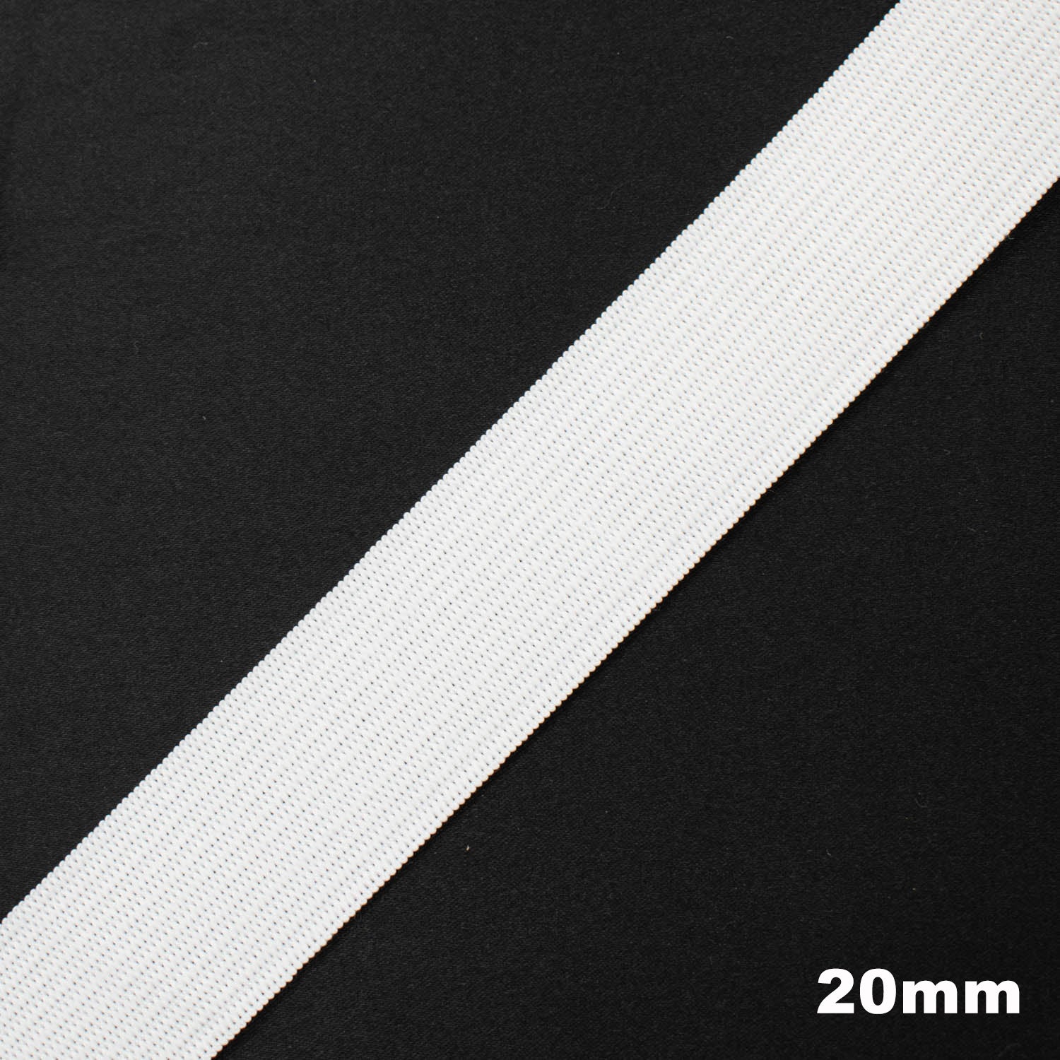 Knitted Elastic Black & White