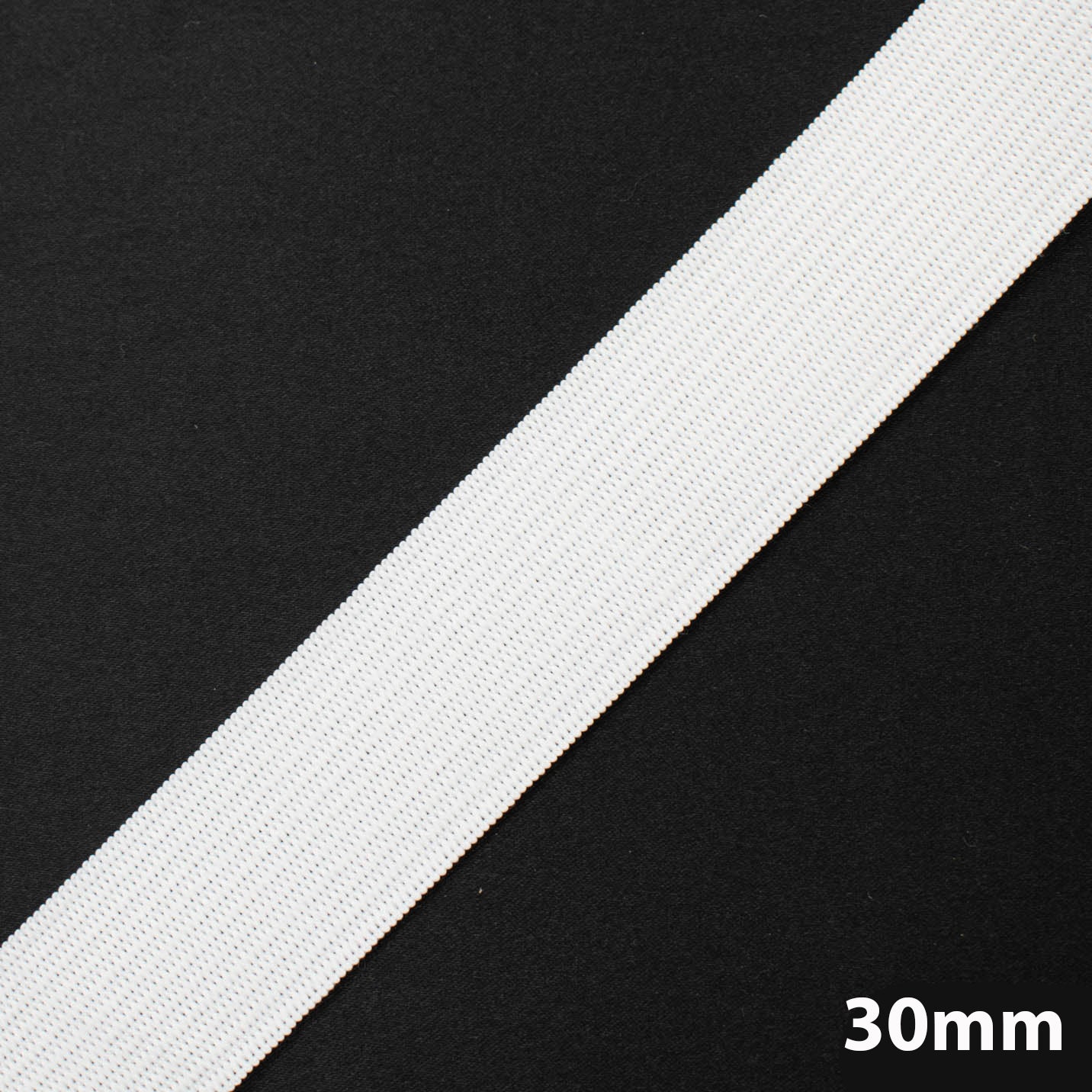 Knitted Elastic Black & White