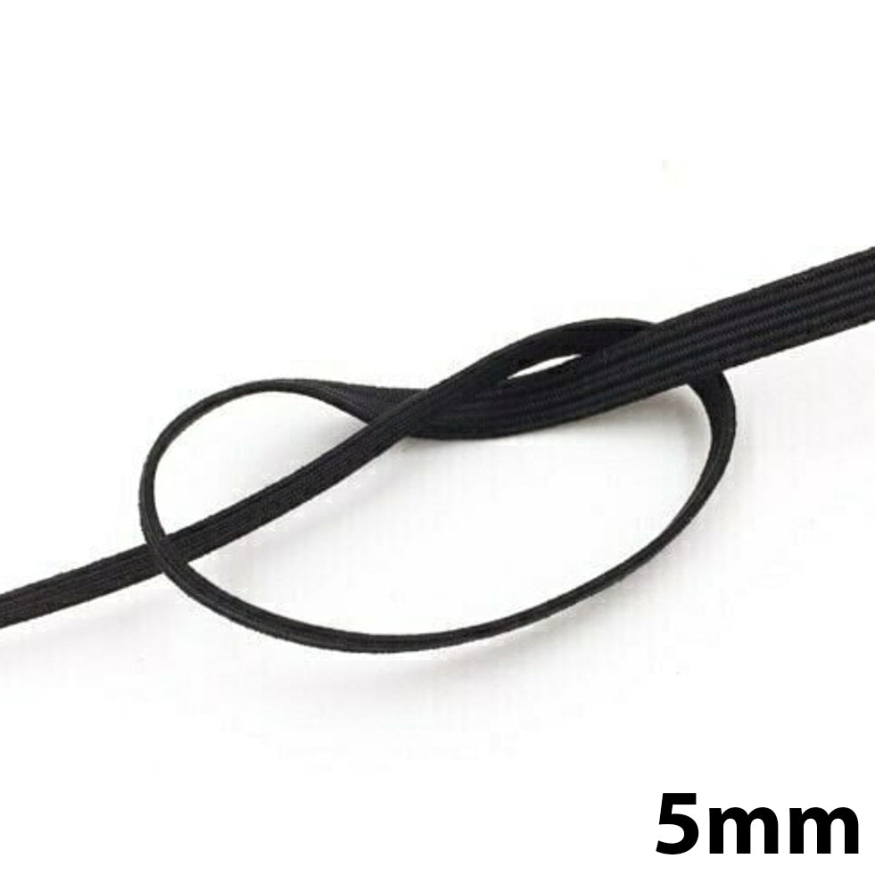 Braided Elastic Black & White