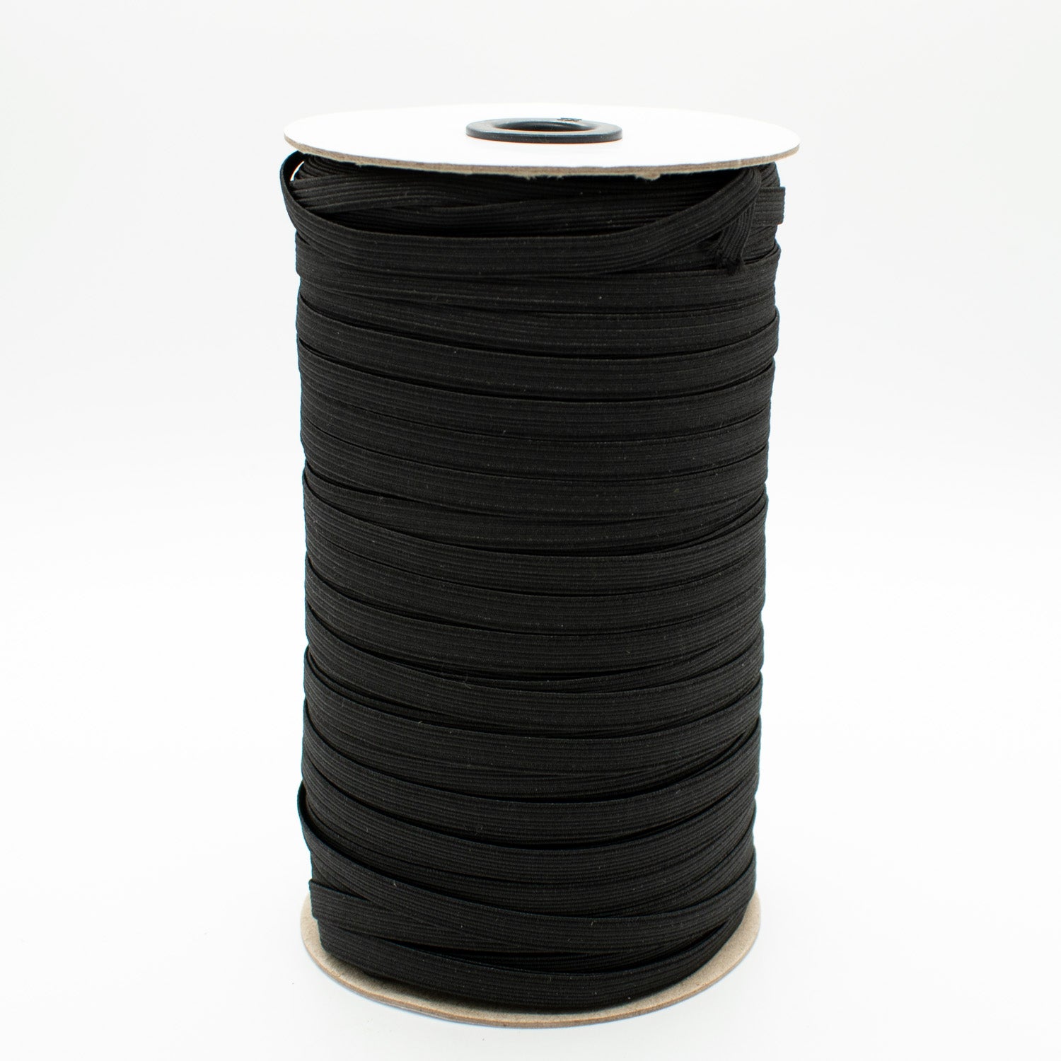 6mm Braided Elastic 200M Roll – Black and White