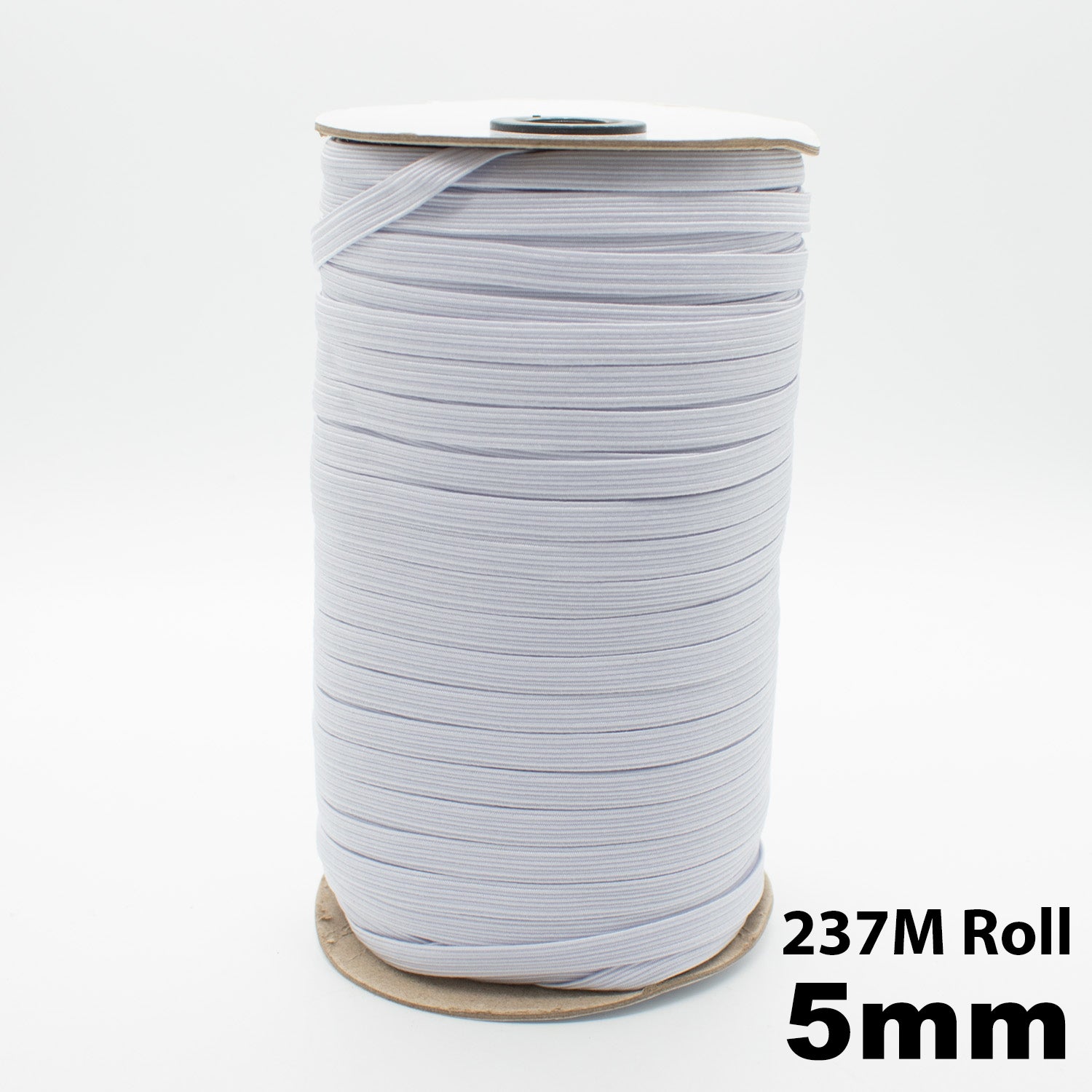 Braided Elastic Black & White - 100M Roll