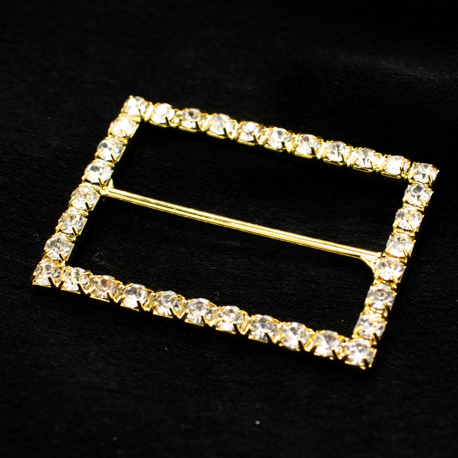 Diamante Gold Decor Fashion Buckle Design-2