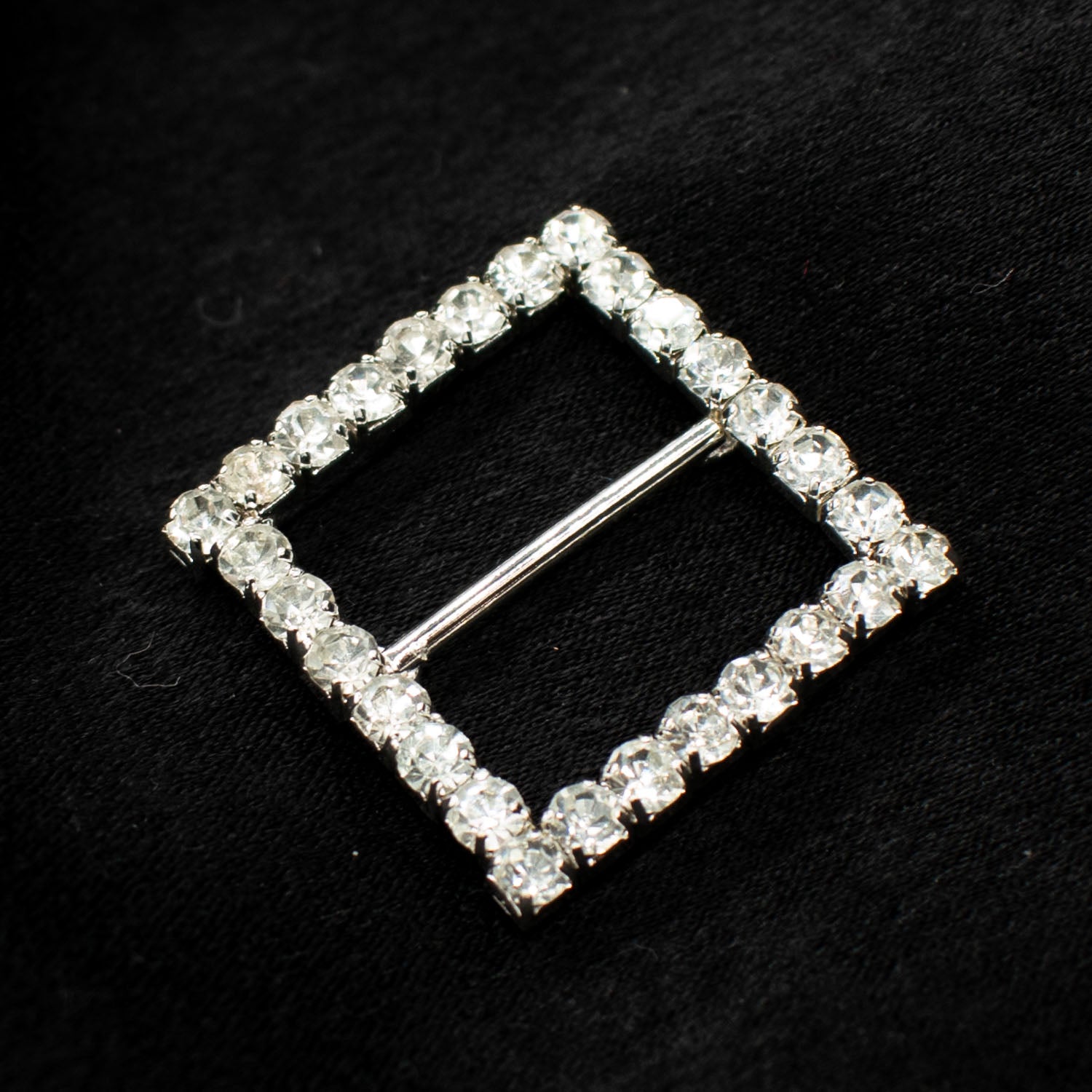Diamante Silver Decor Fashion Buckle Design-2