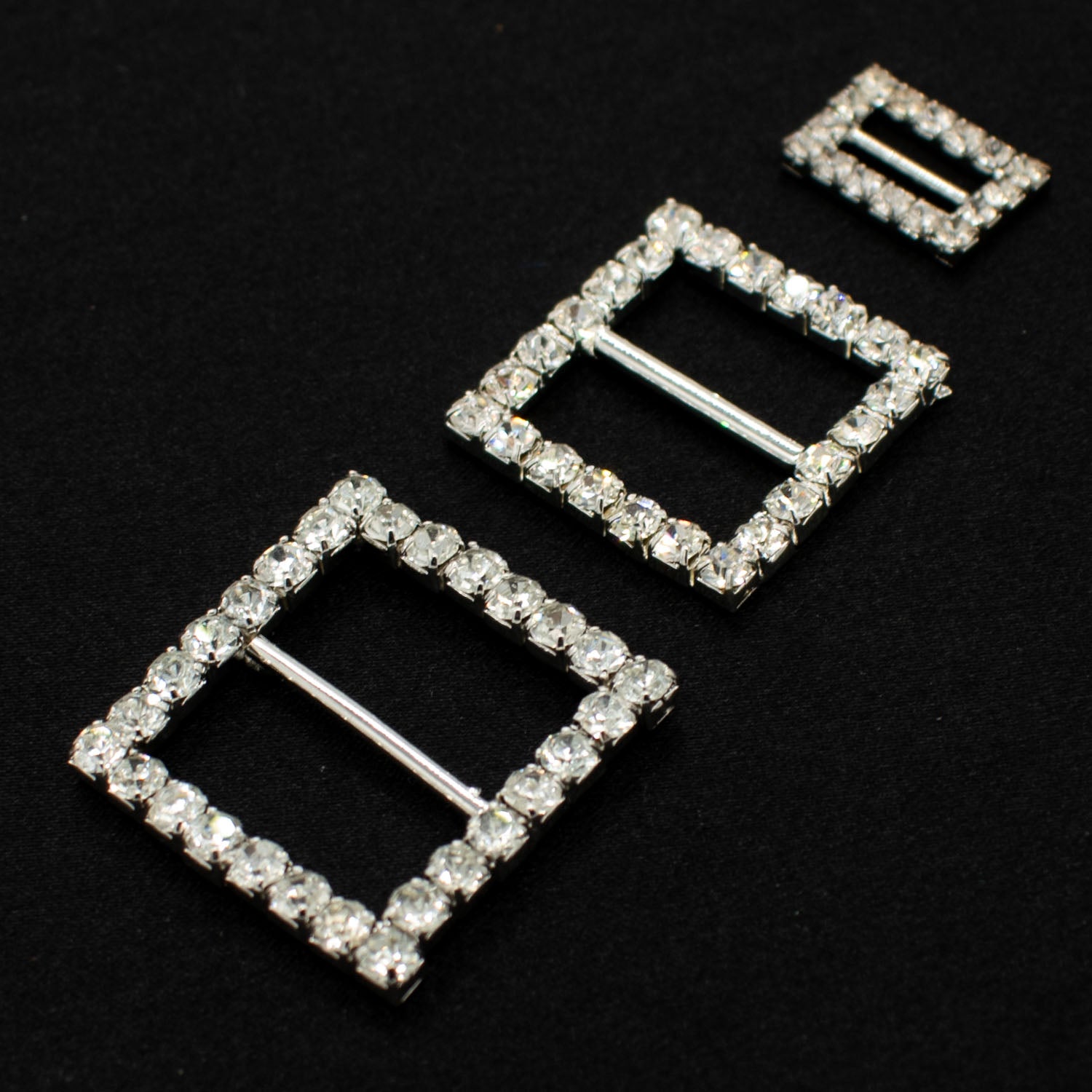 Diamante Silver Decor Fashion Buckle Design-2