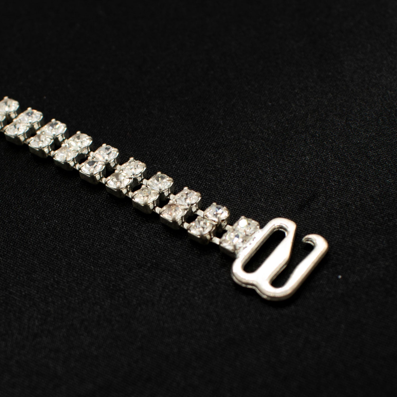 Silver Shiny Diamante Shoulder Chain Replacement Bra Strap