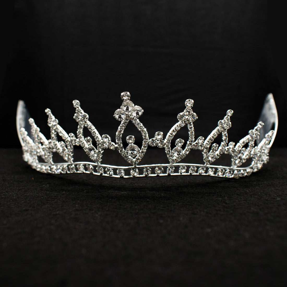 Silvery Crystal Bridal Tiaras Wedding Crowns Head Jewellery Design-2