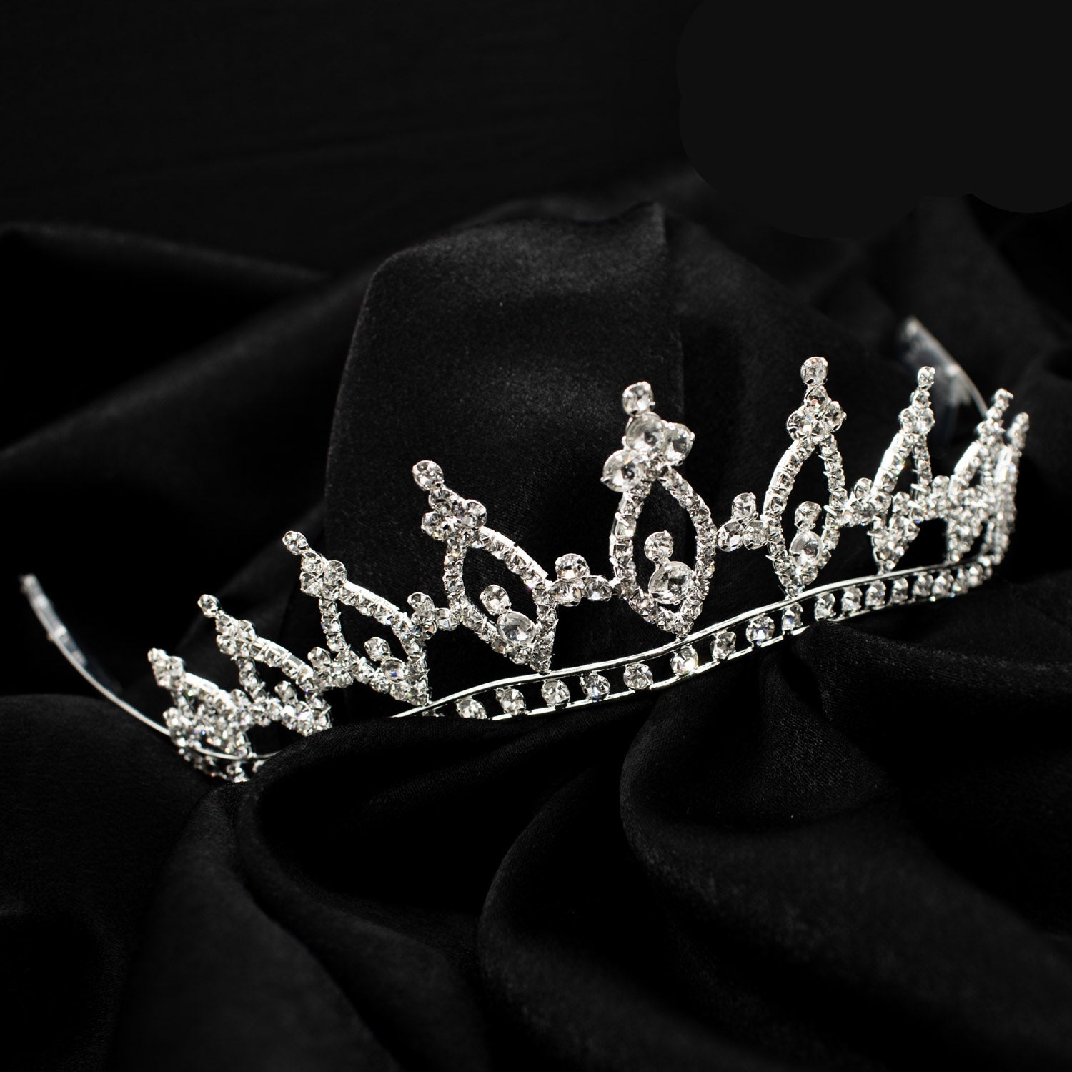 Silvery Crystal Bridal Tiaras Wedding Crowns Head Jewellery Design-2