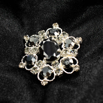 Luxury black Rhinestone Decor Diamante Motif Sew On