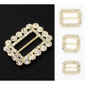 Diamante Gold Decor Fashion Buckle Design-1