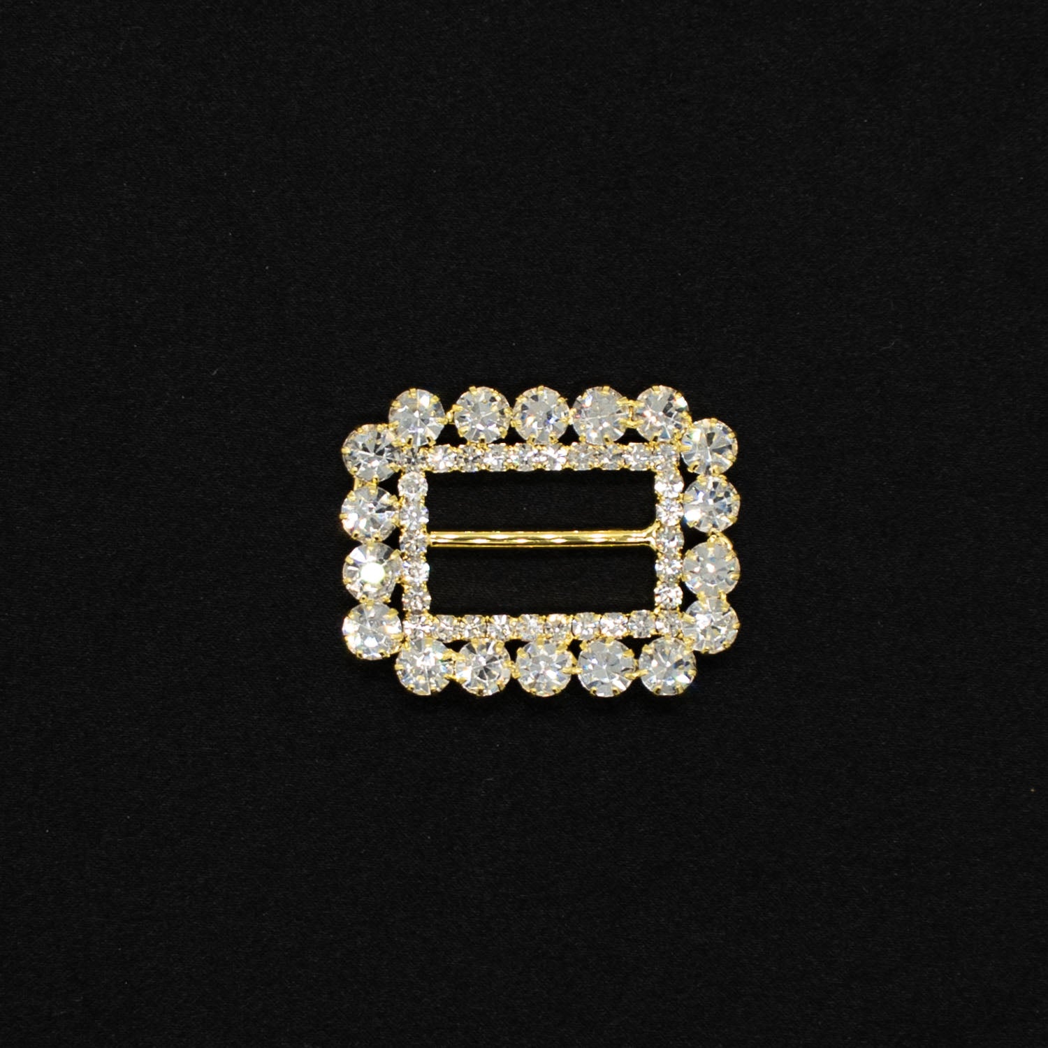 Diamante Gold Decor Fashion Buckle Design-1