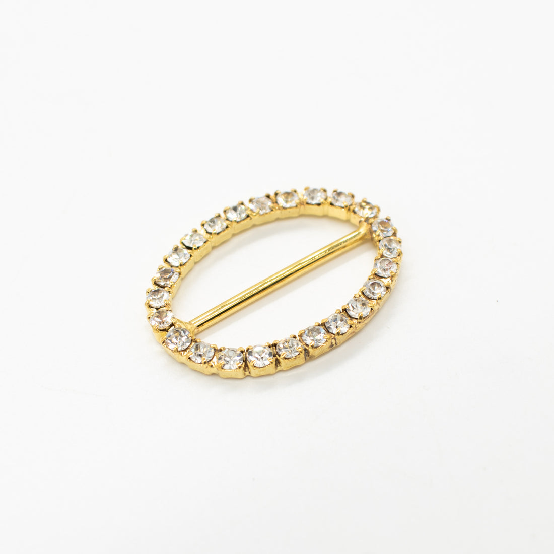 Diamante Gold Decor Fashion Oval Buckle Deisgn-2