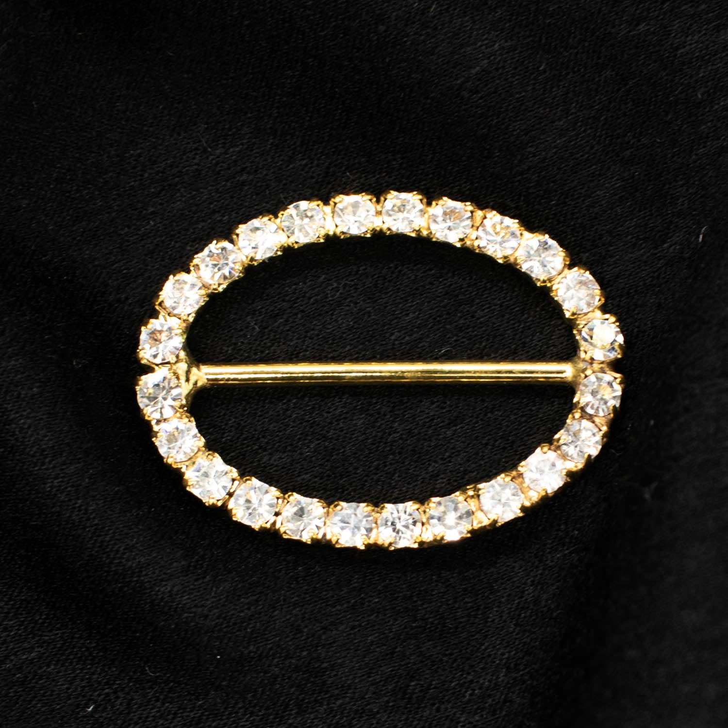 Diamante Gold Decor Fashion Oval Buckle Deisgn-2
