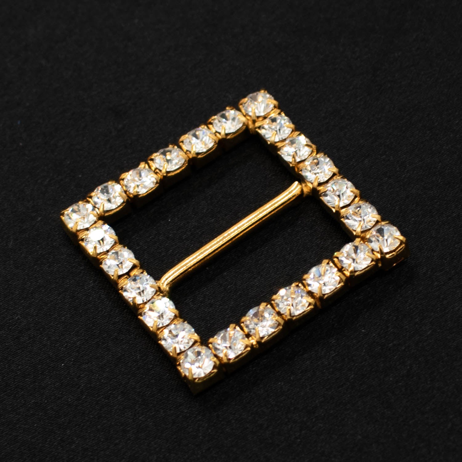 Diamante Gold Decor Fashion Buckle Design-2