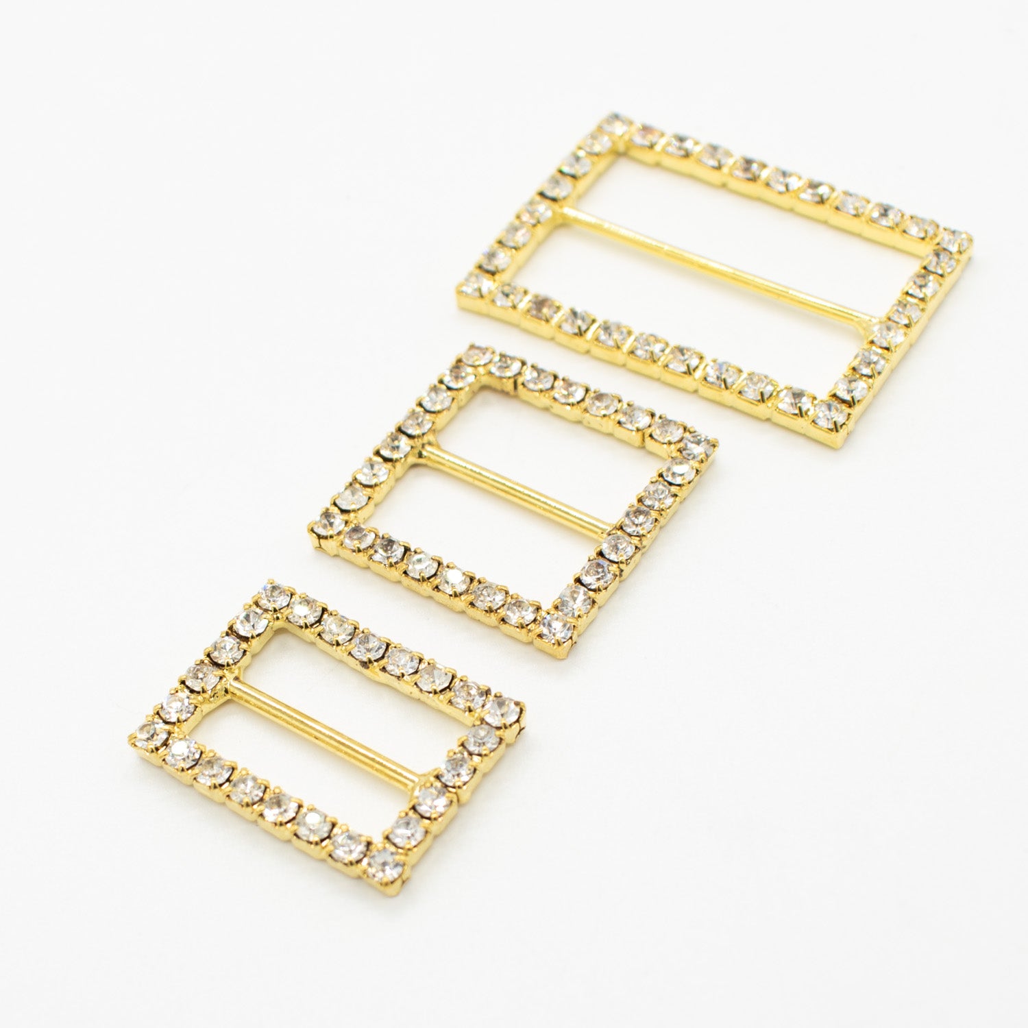 Diamante Gold Decor Fashion Buckle Design-2