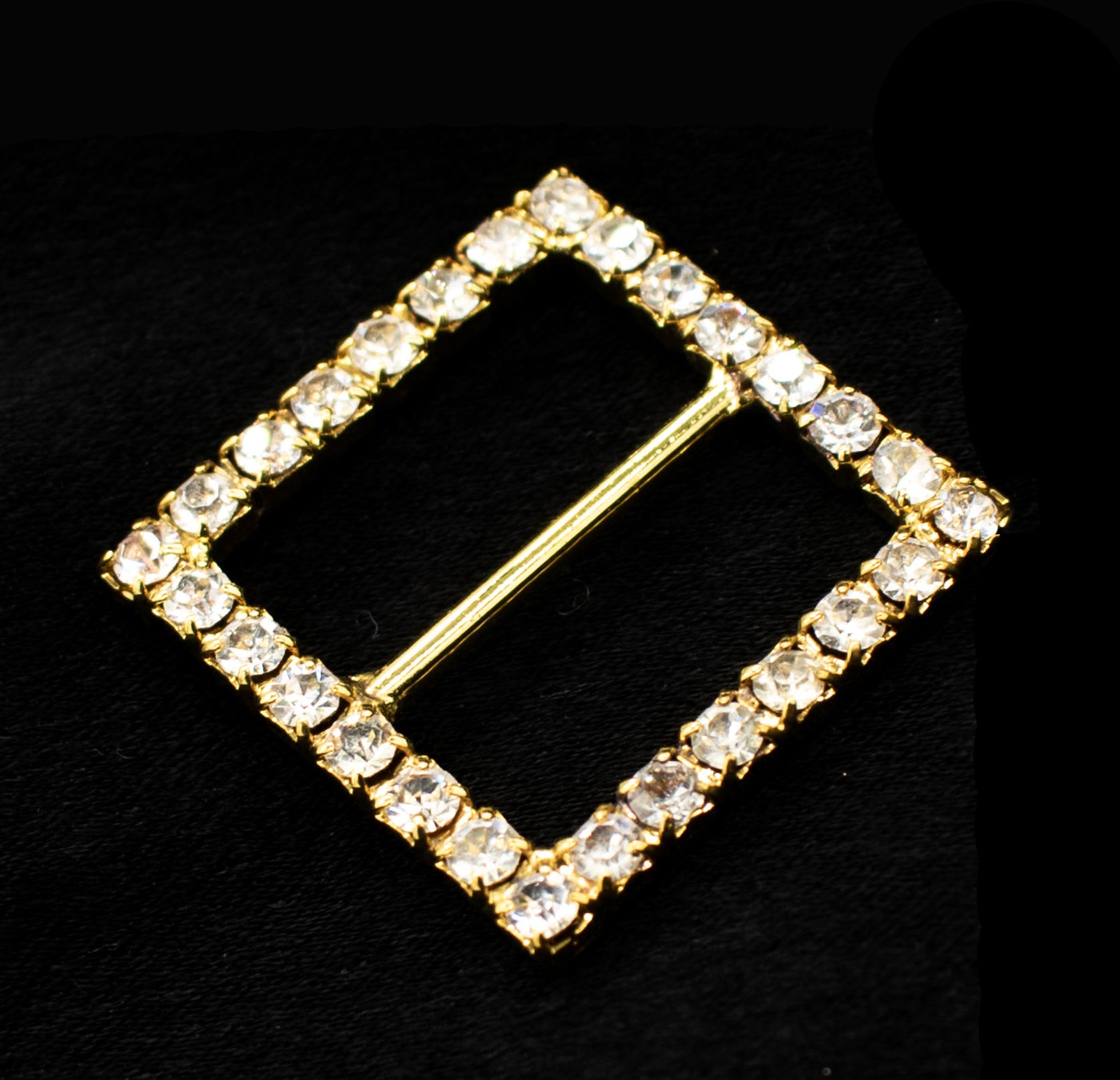 Diamante Gold Decor Fashion Buckle Design-2