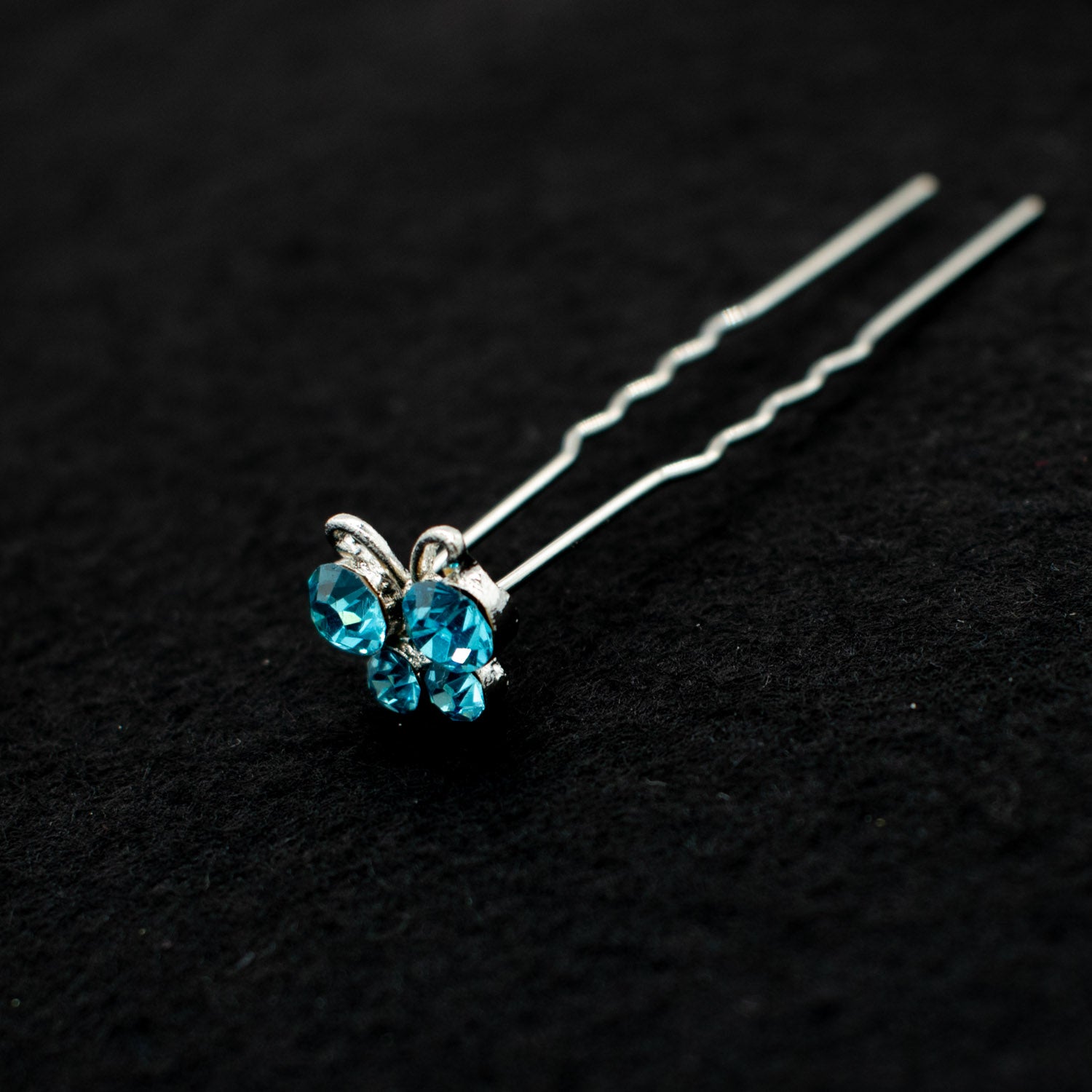 Bridal Rhinestone Butterfly Hair Pin