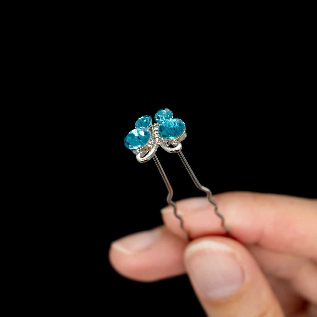 Bridal Rhinestone Butterfly Hair Pin