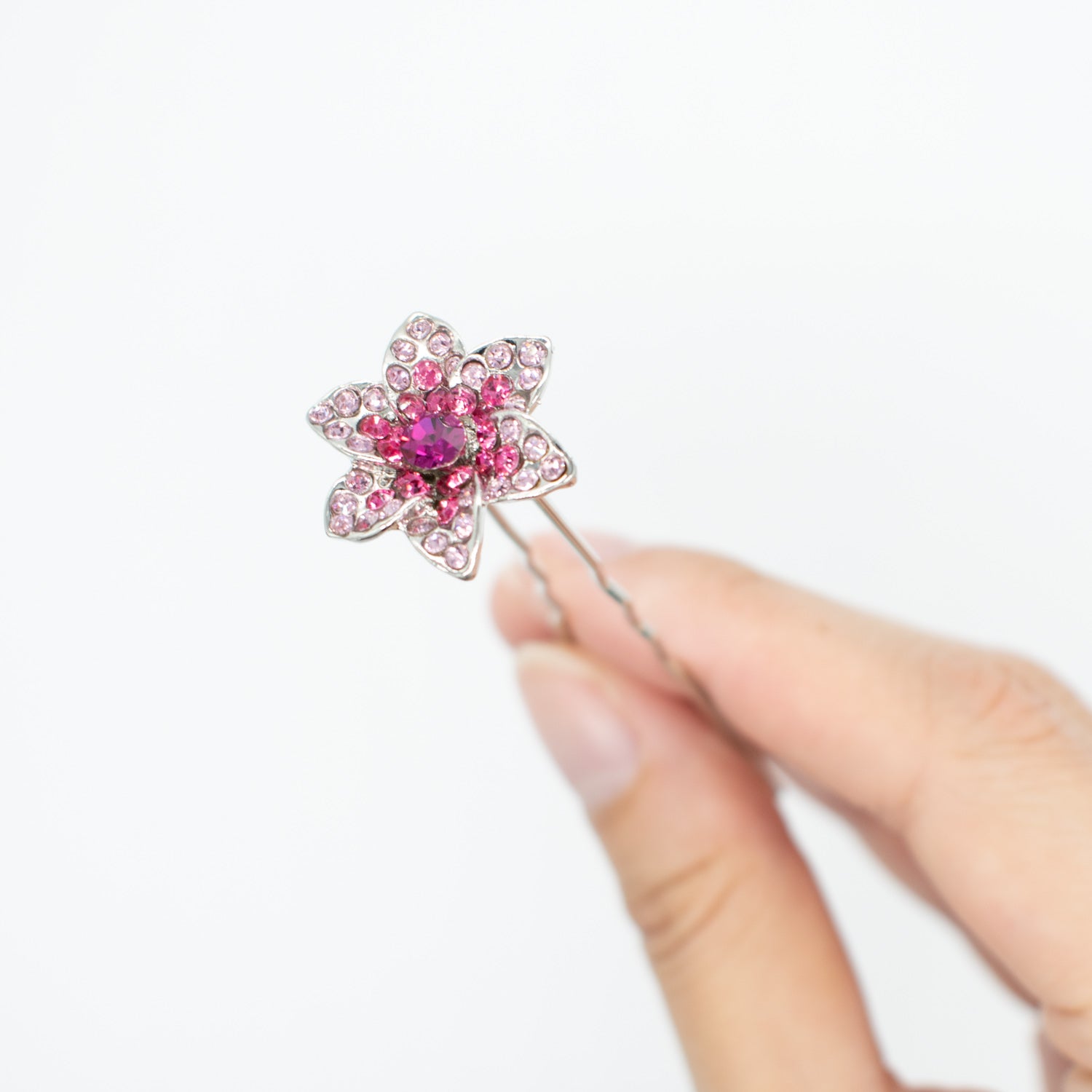 Bridal Flower Rhinestone Hair Pin