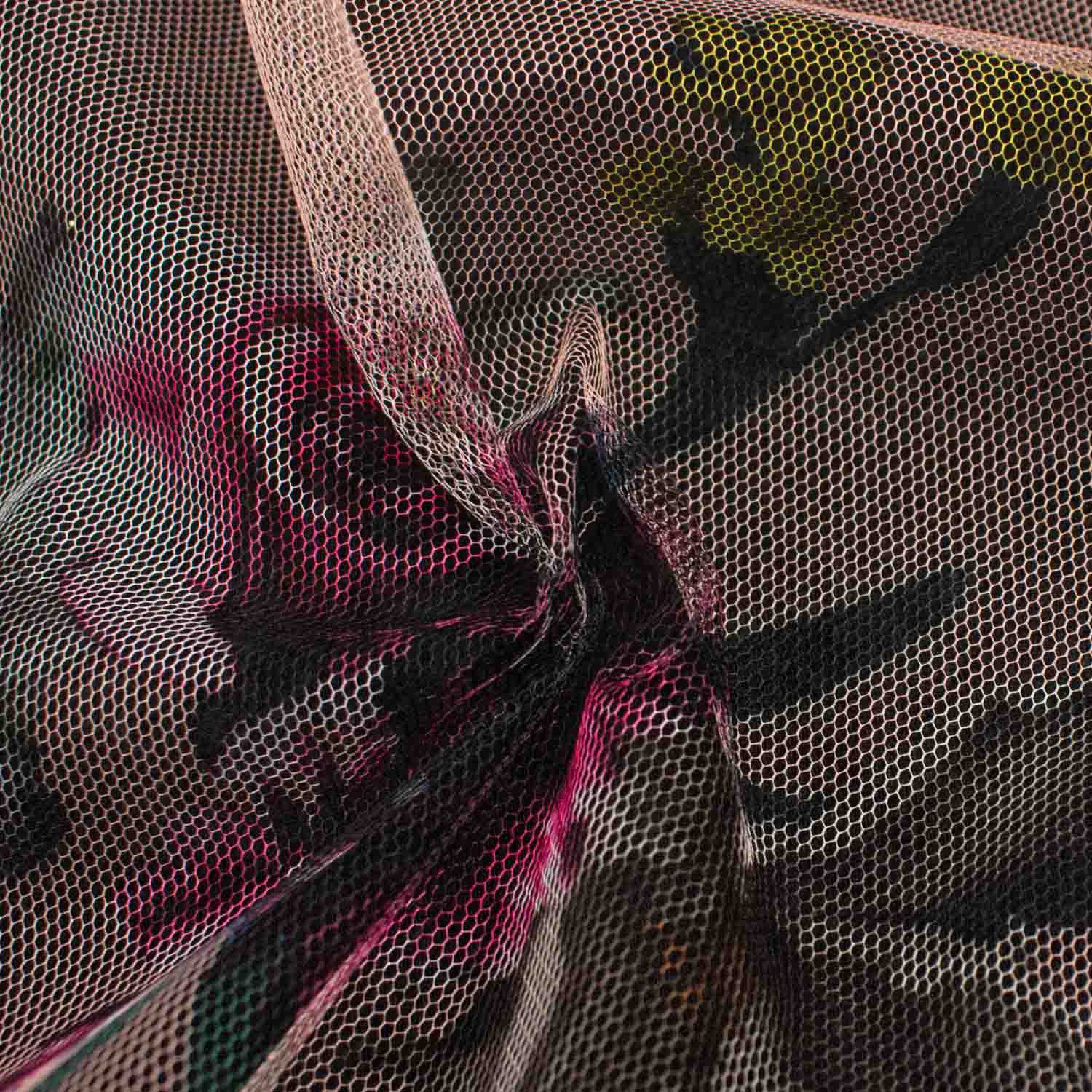 Digital Printed Fine Soft English Tulle - The Devon Collection