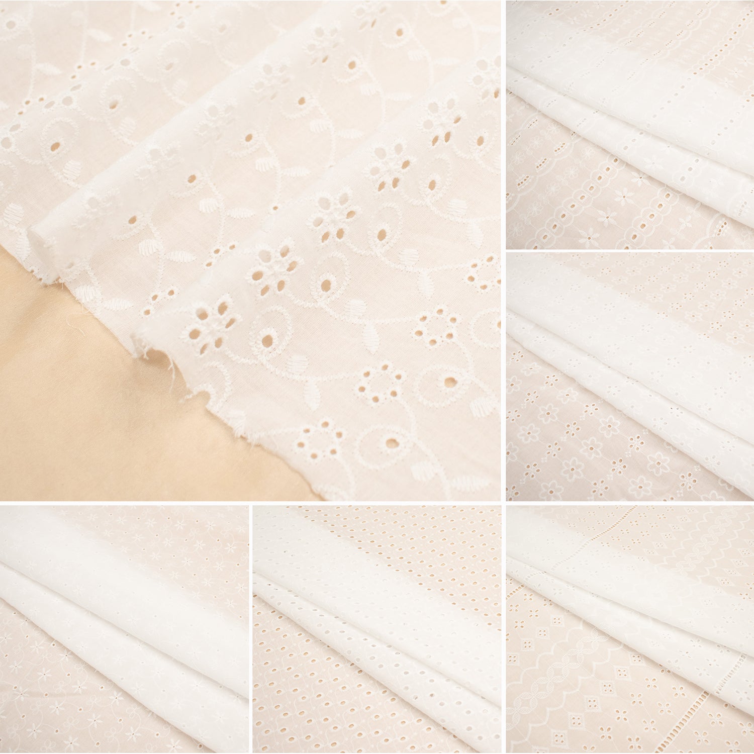 Broderie Anglaise 100% Cotton Embroidery
