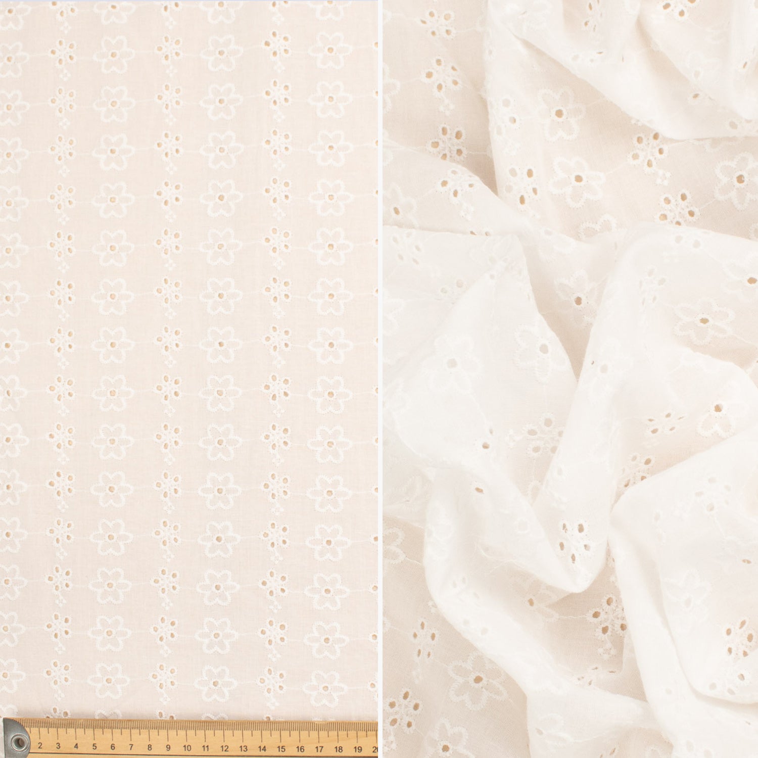 Broderie Anglaise 100% Cotton Embroidery